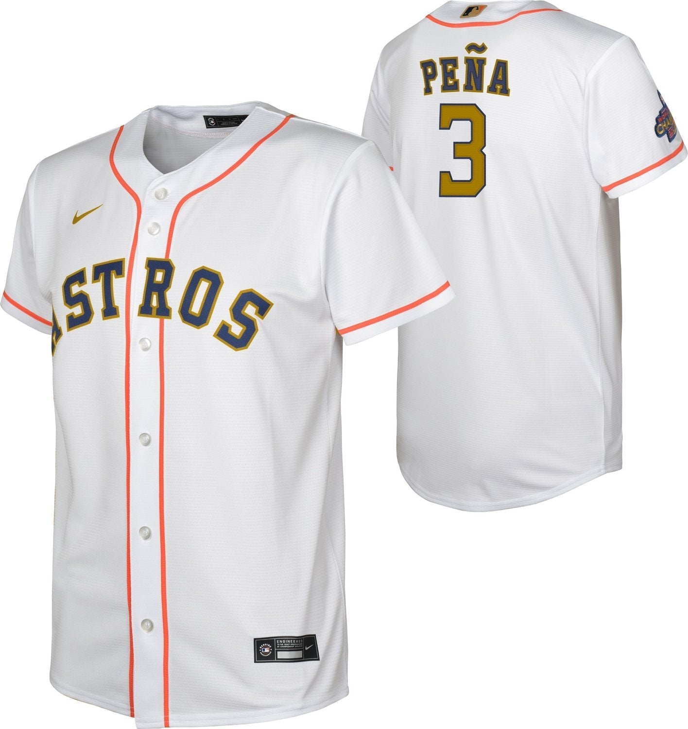 Nike Youth Houston Astros Gold Jeremy Pena Replica Jersey – Athletic  Legends Co.